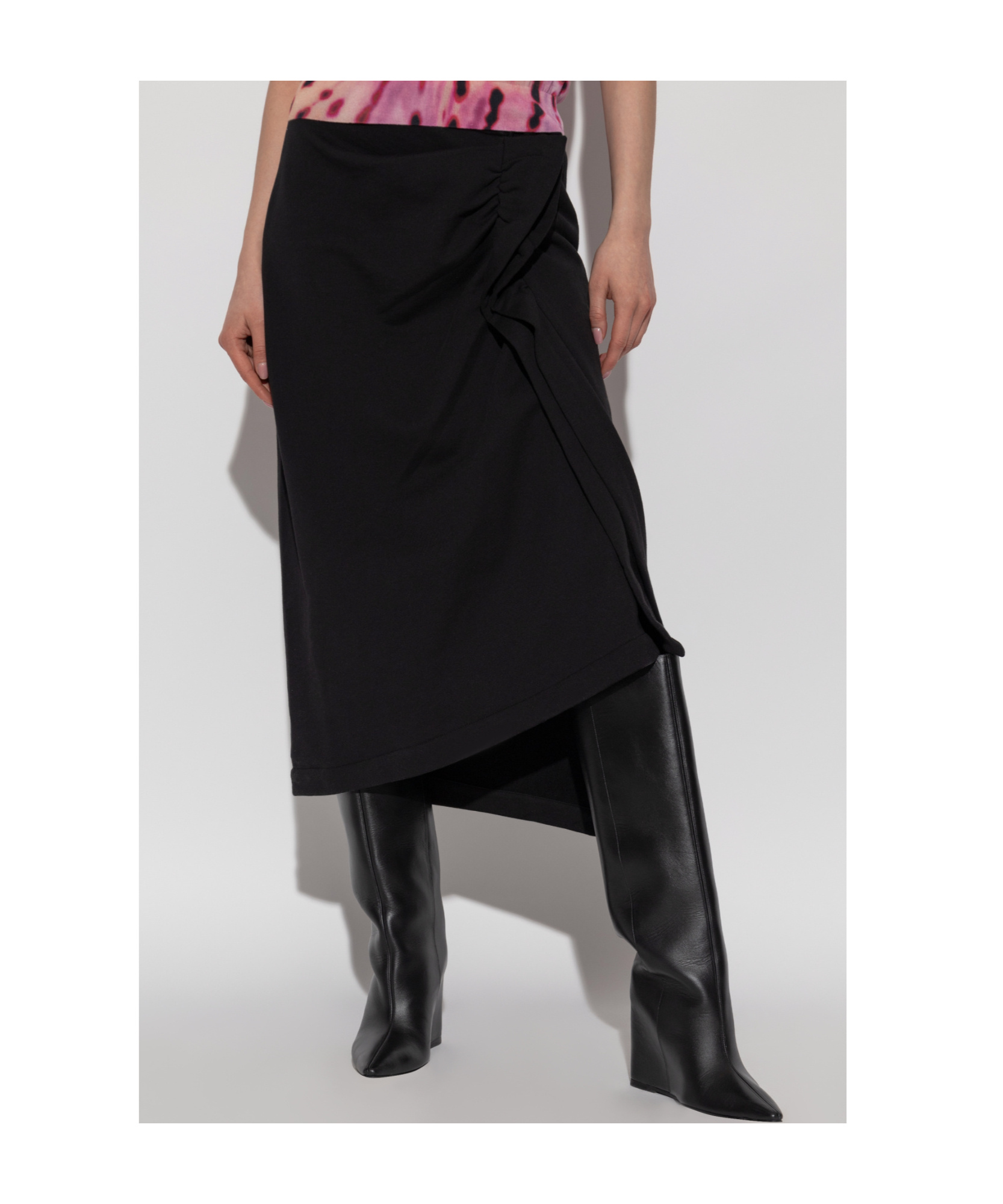 Dries Van Noten Zippered Skirt In Black