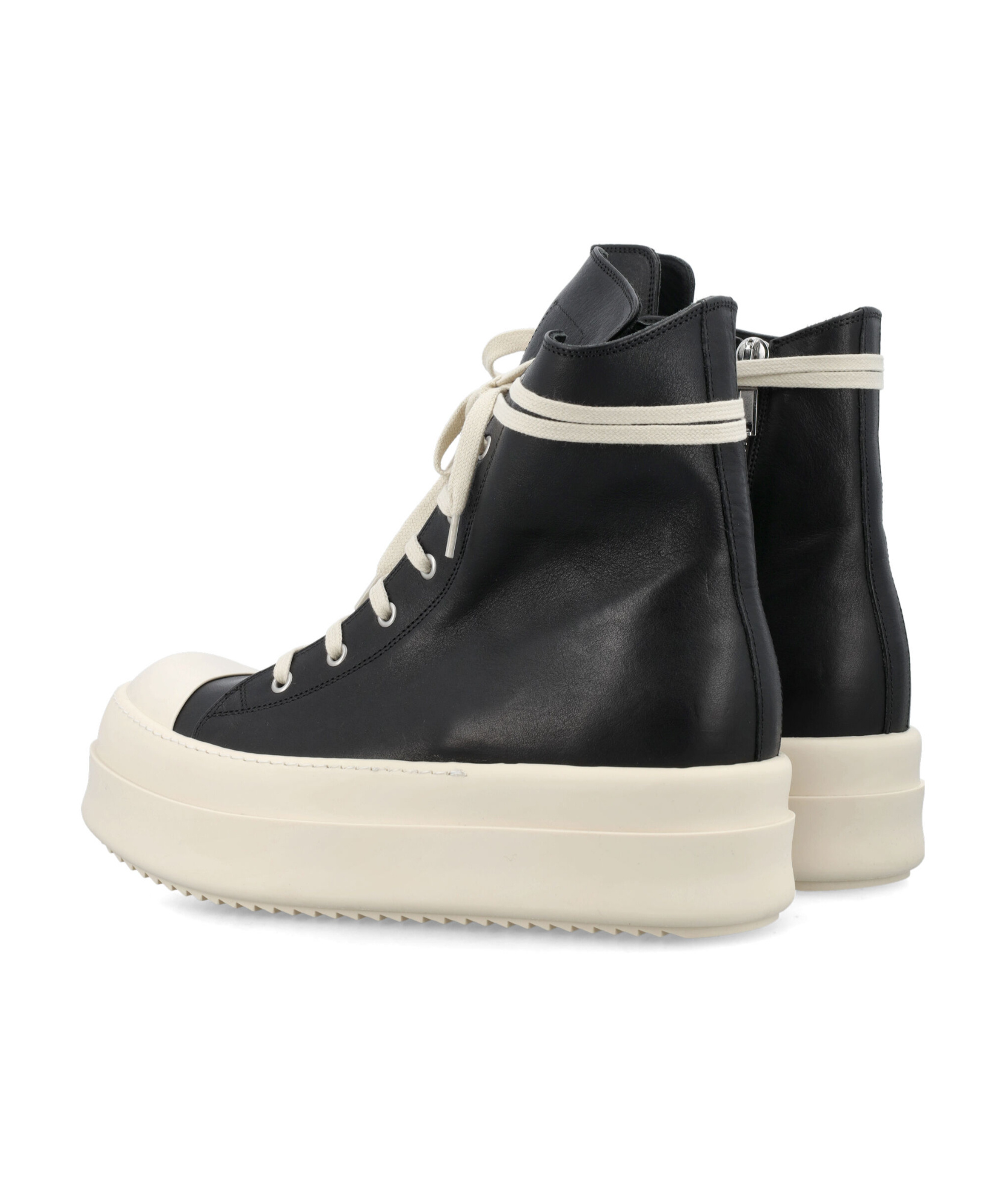 Rick Owens Mega Bumper Lace-up Platform Sneakers In White