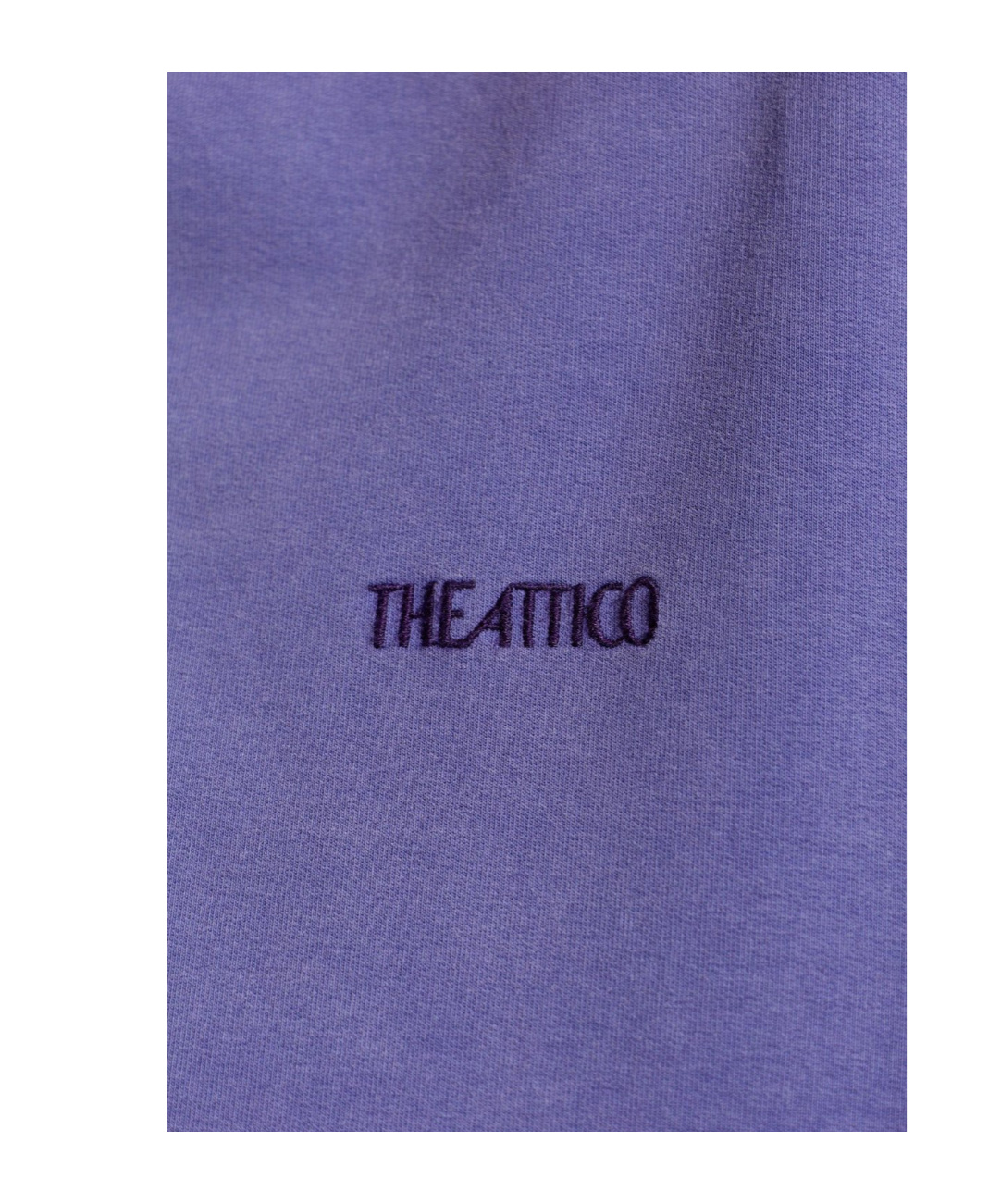 Attico Purple Light American Fleece Minidress In Blue