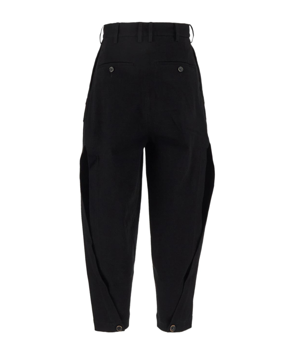 Uma Wang Linen-blend Trousers In Black