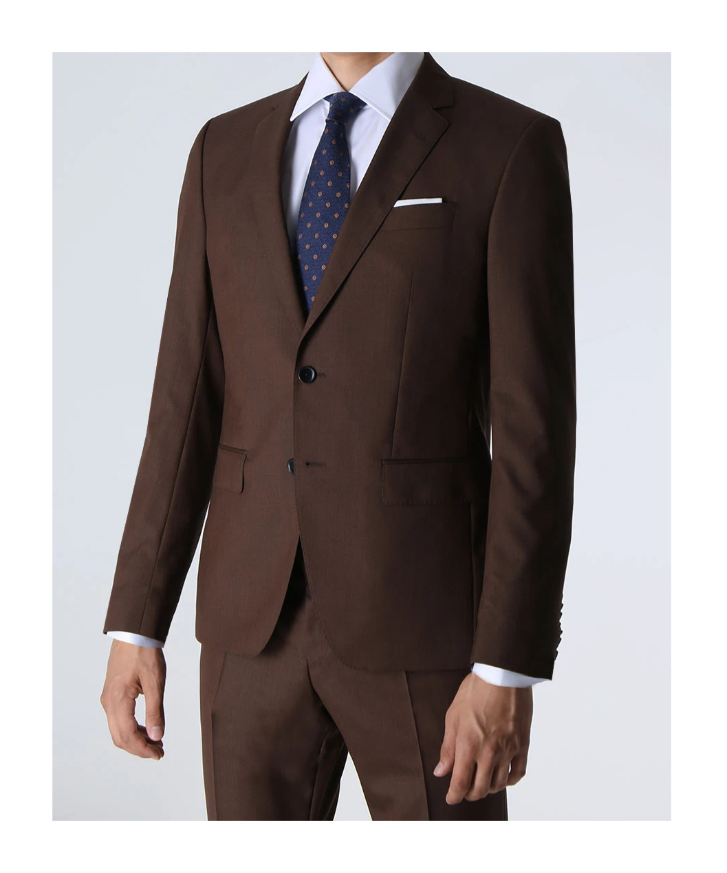 Hugo Boss Long-sleeved Suit In Red