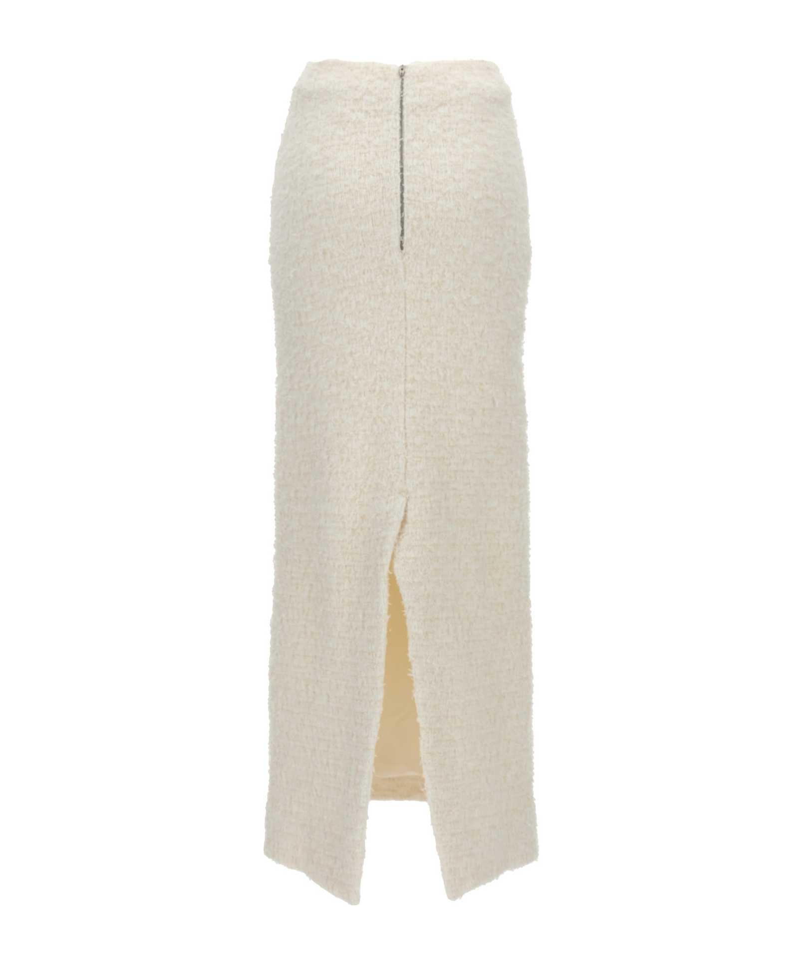 Balenciaga Metallic-threading Maxi Skirt In White