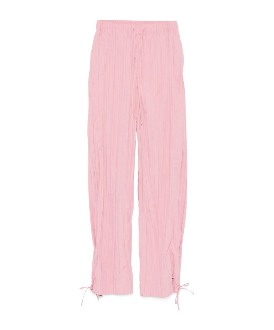 Shop Stine Goya Tie-fastening Loose Trousers In Pink