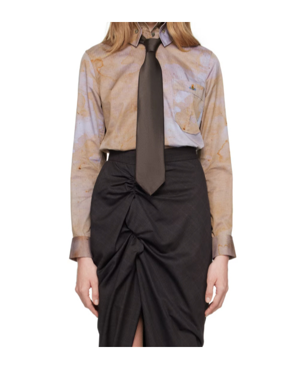 Vivienne Westwood Ssense Exclusive Capsule Brown Classic Krall Shirt In Brown
