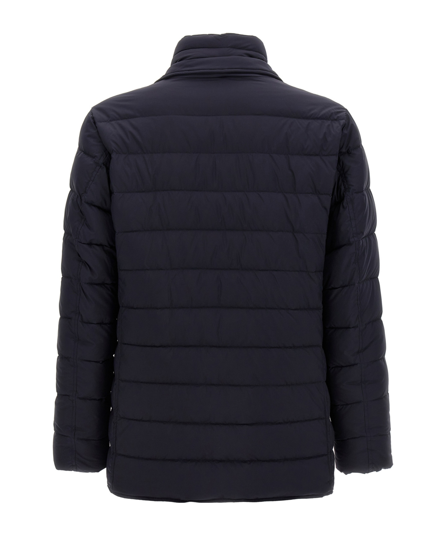 Herno La Giacca Water Resistant Down Blazer With Removable Bib In Black