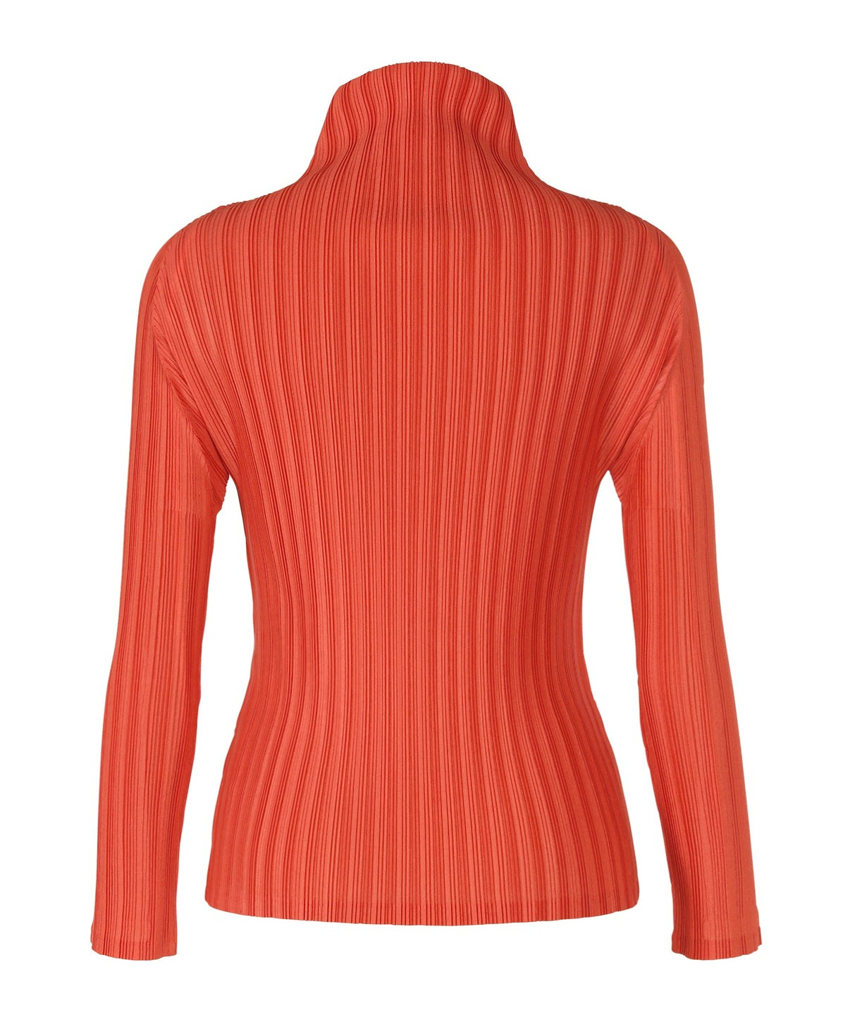 Shop Issey Miyake Ribbed Pleated Top In Red
