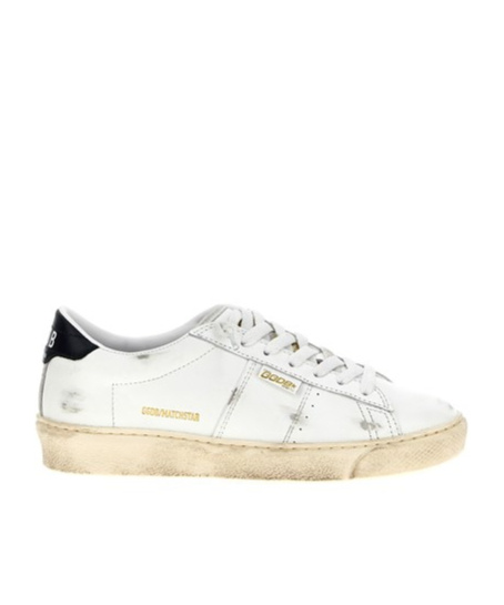 Golden Goose Blue Matchstar Sneakers In White