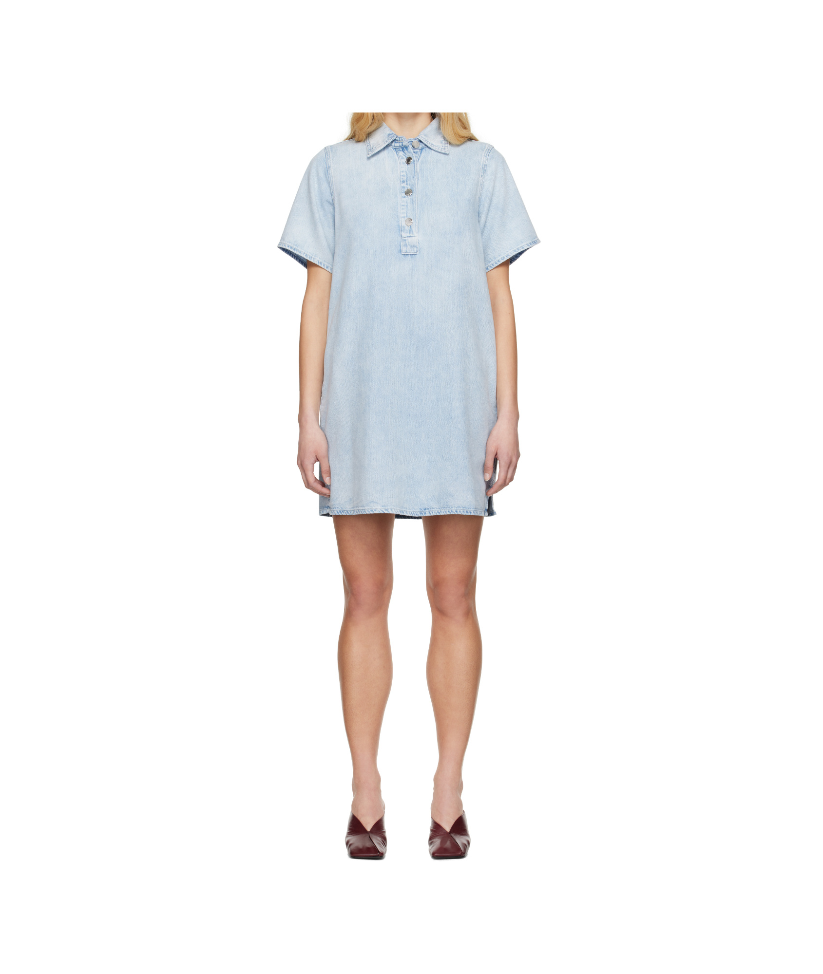 Rag & Bone Blue Ultra Featherweight Jocelyn Denim Minidress