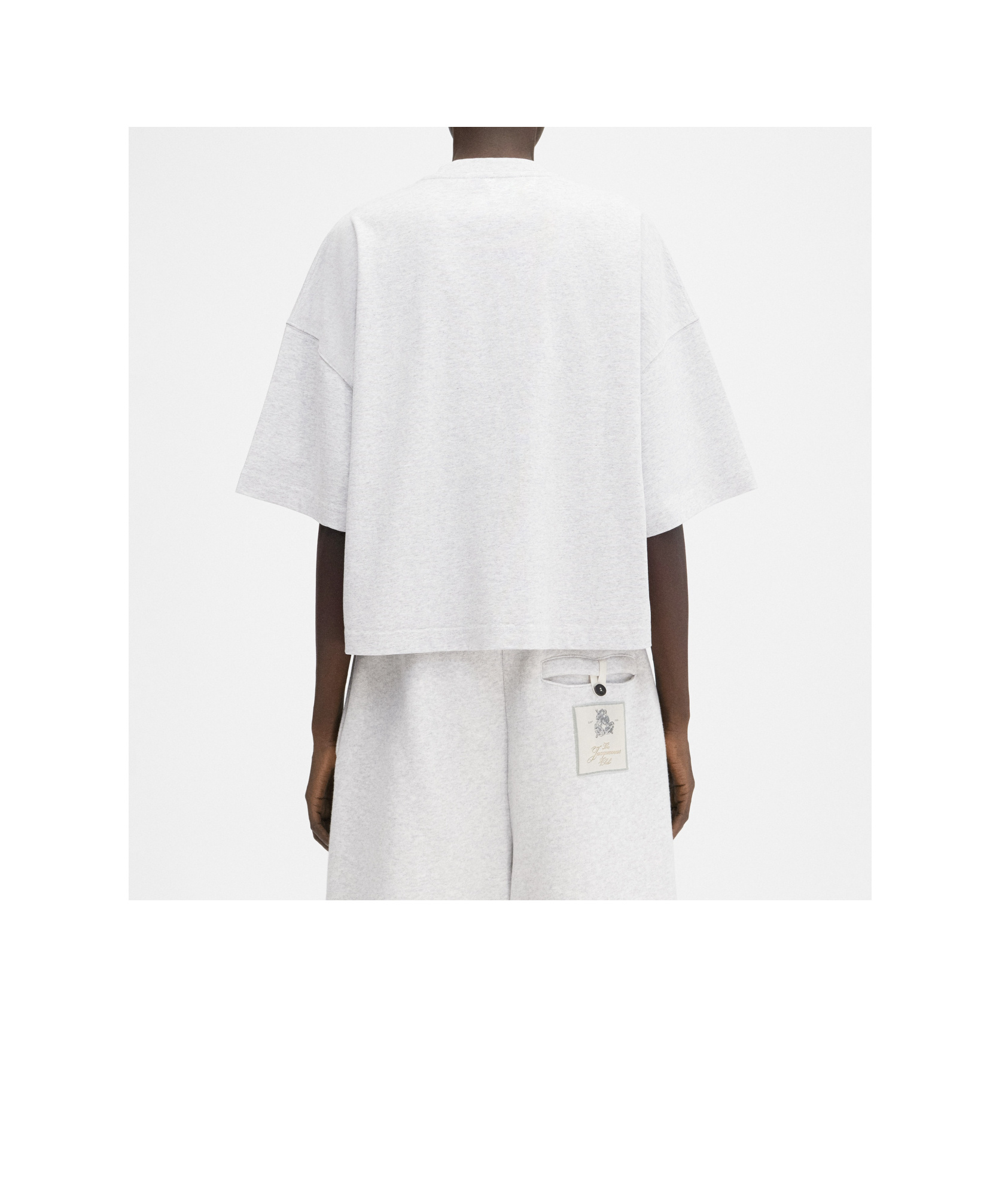 Jacquemus Item O-neck Short-sleeved T-shirt In Gray