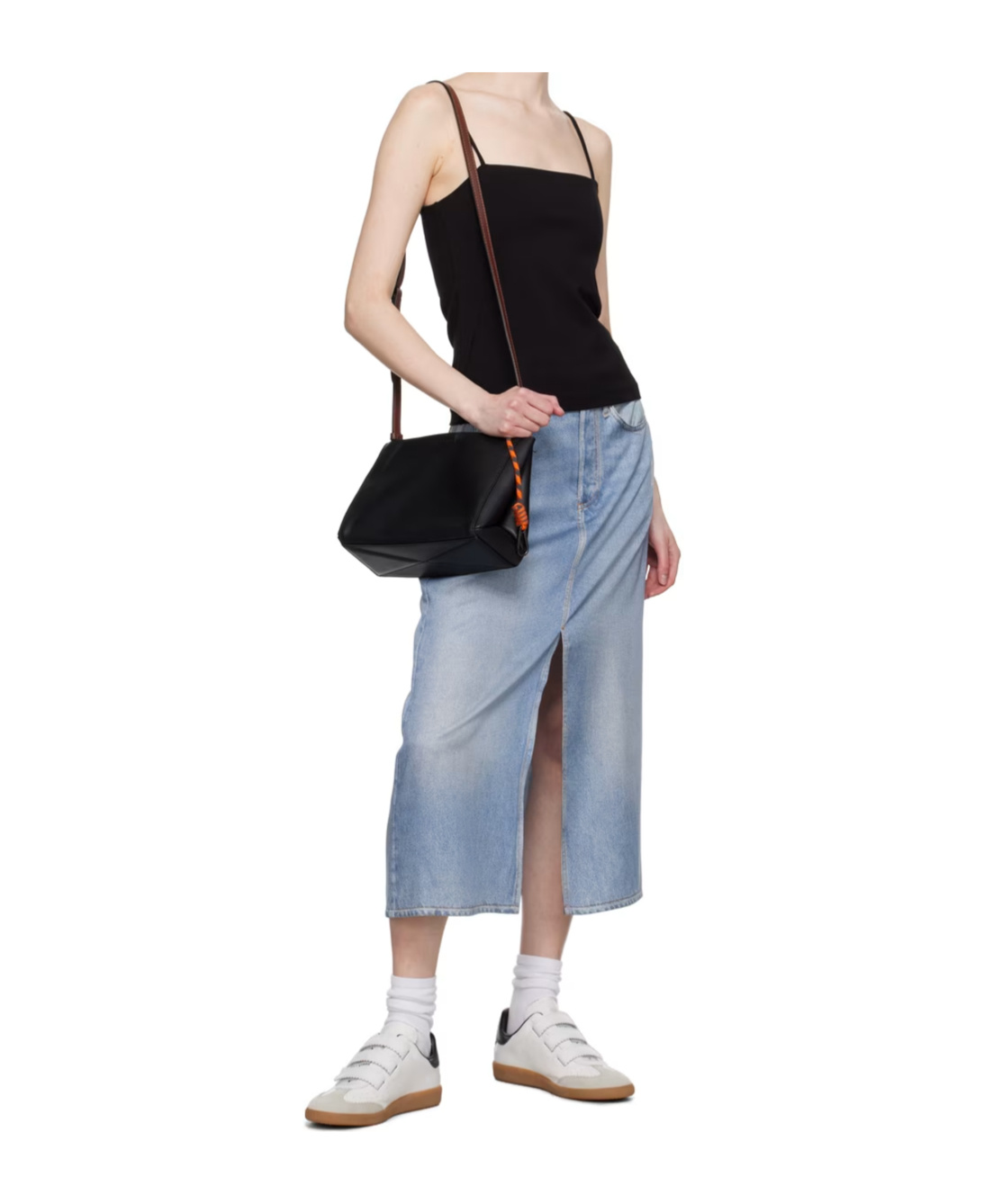 Rag & Bone Thin Shoulder Strap Vest In Multicolor