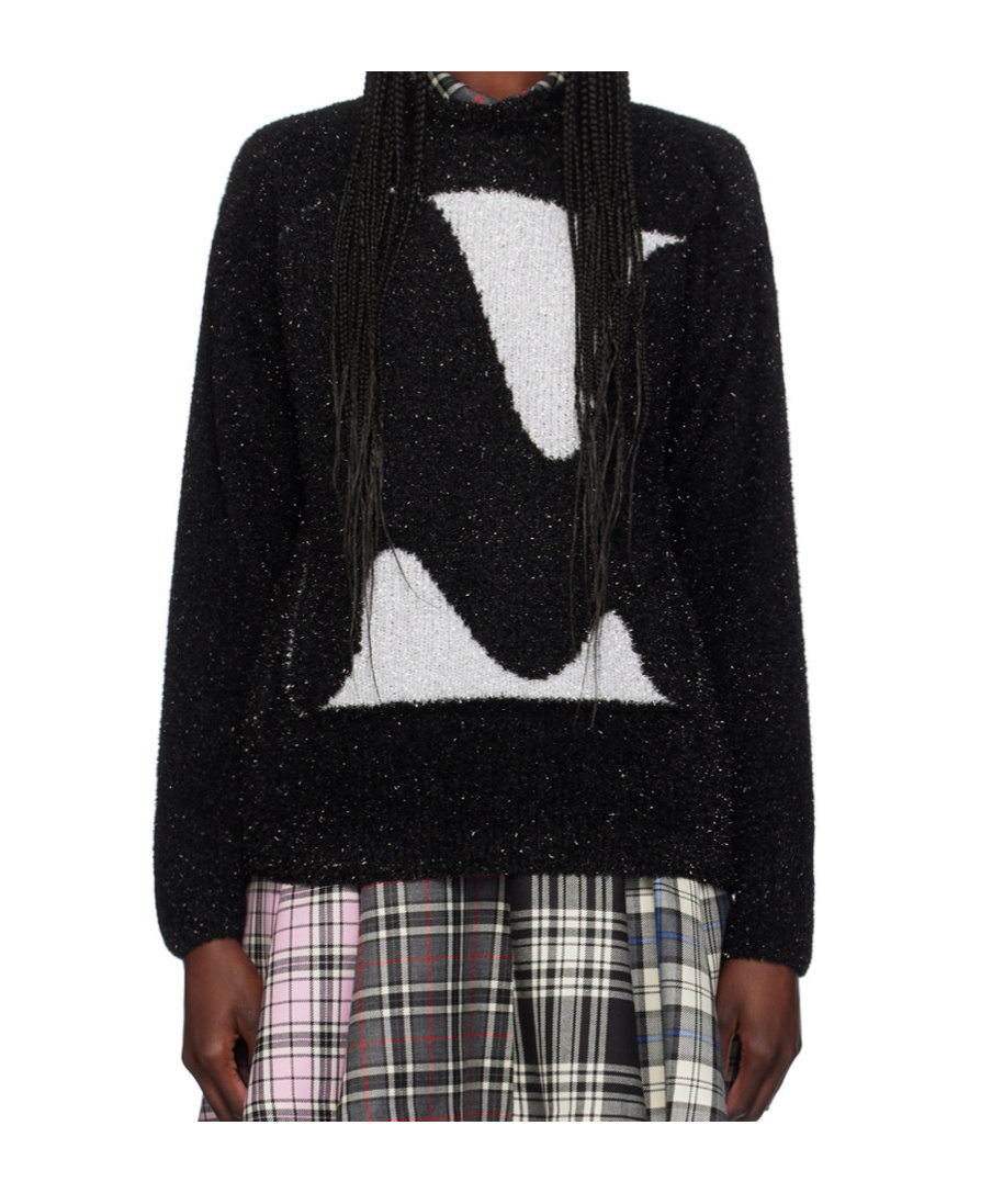 Msgm Intarsia-knit Logo Jumper