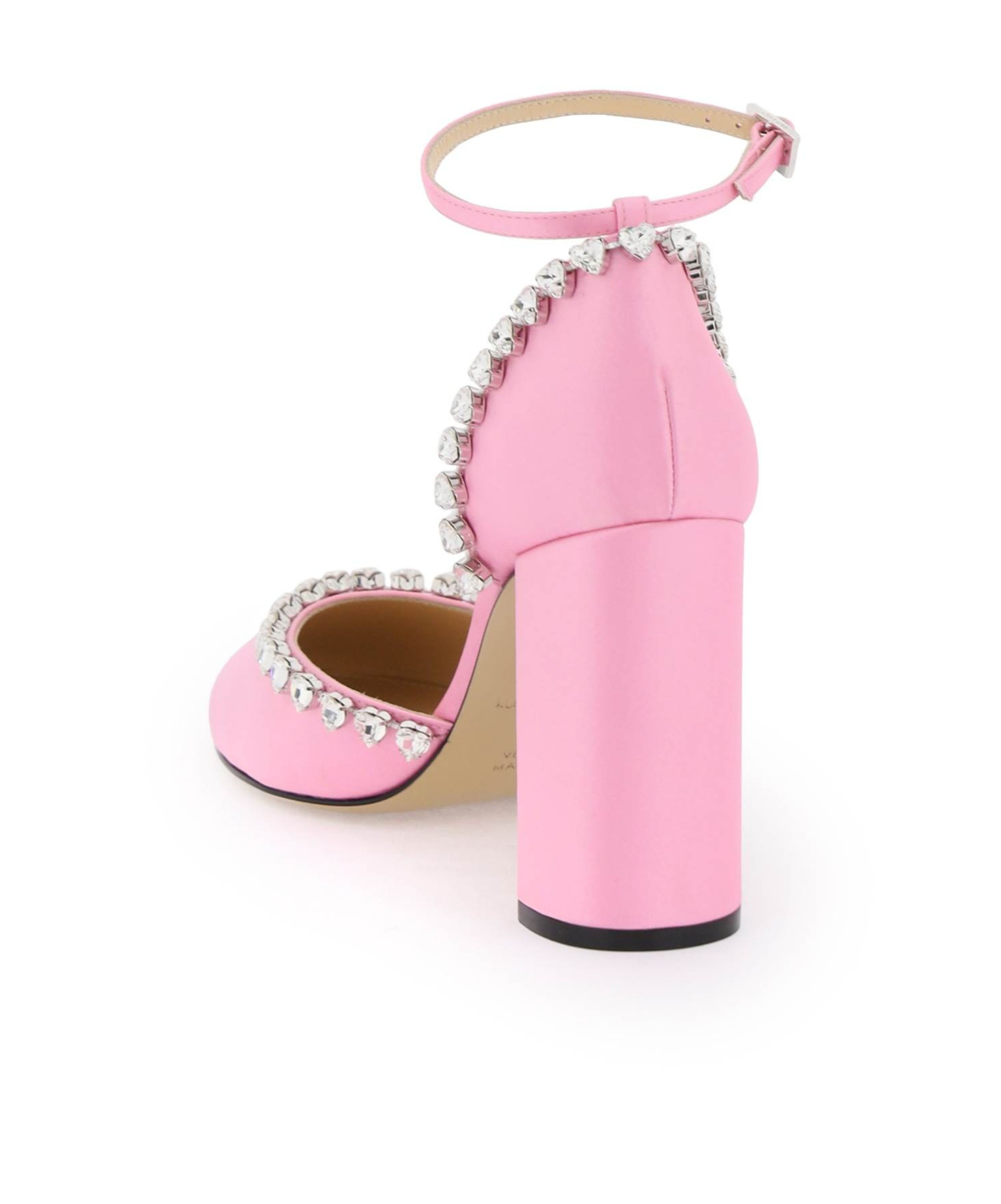 Mach&mach Crystal Decorated High Heels In Pink