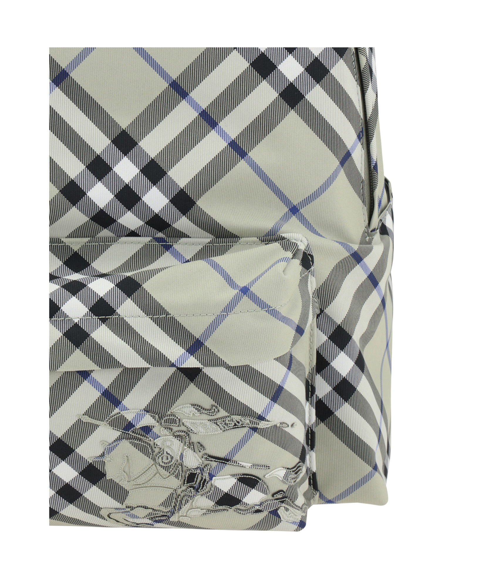 BURBERRY BURBERRY EKD MOTIF CHECKED BACKPACK
