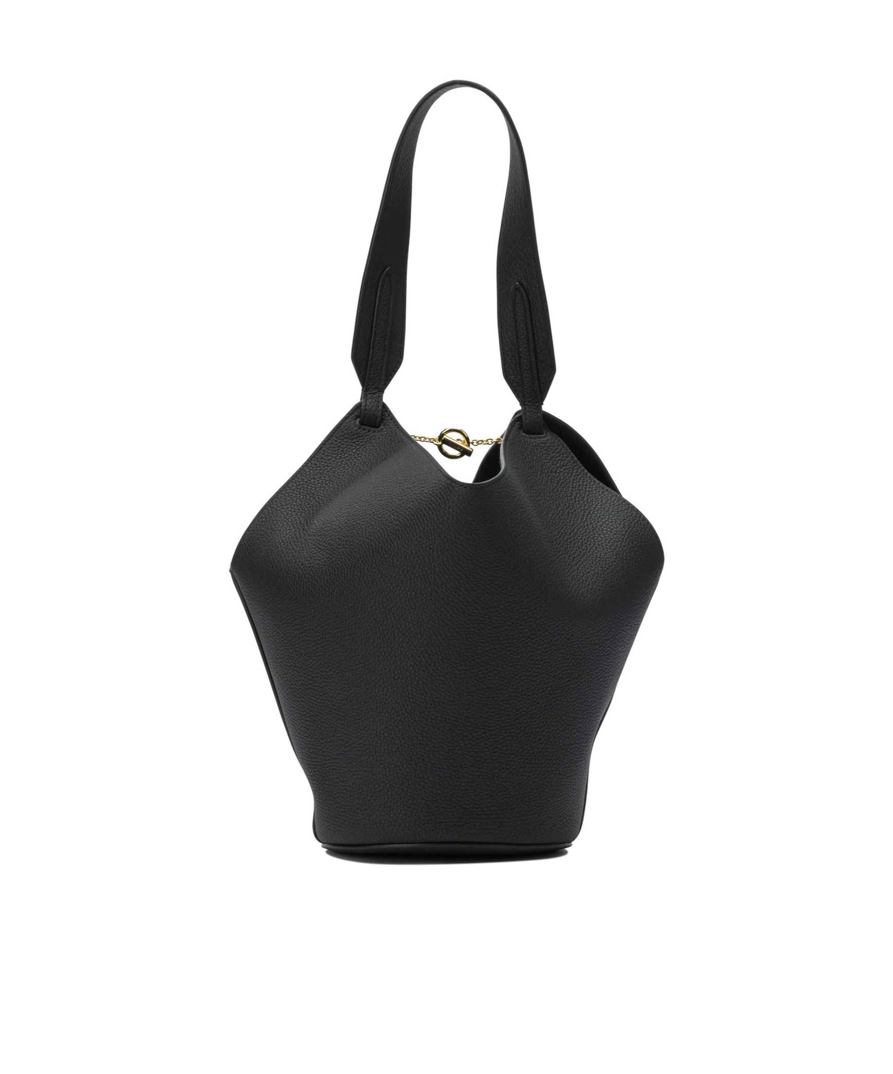 Khaite Lotus Chain Detailed Mini Tote Bag In Black