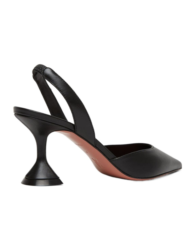 Amina Muaddi Pointed High-heeled Sandals In Black