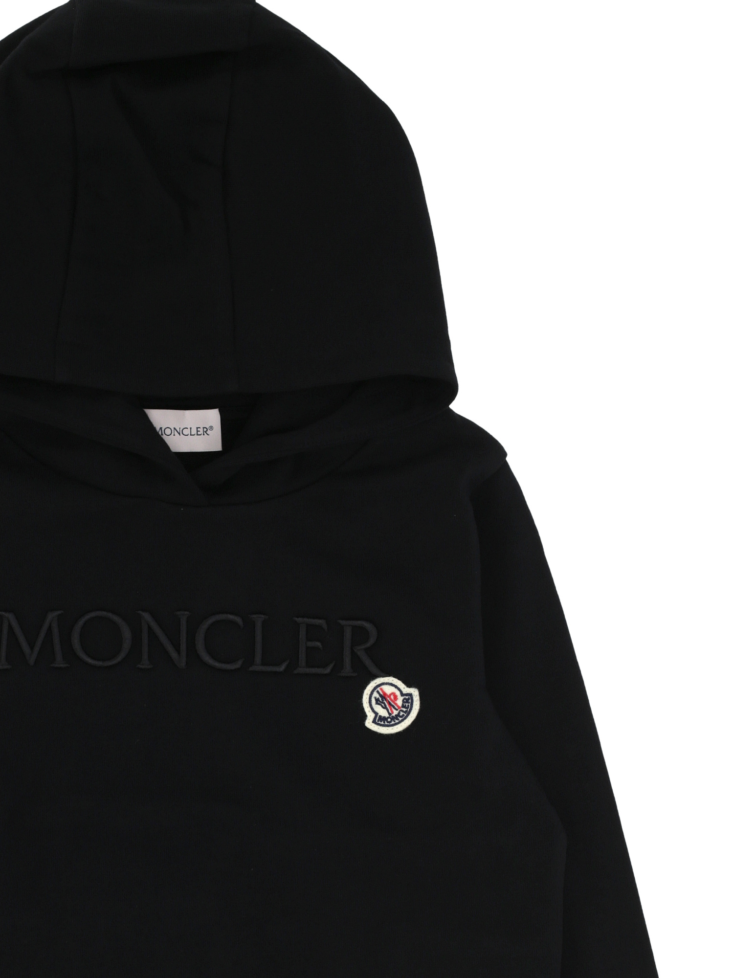 Moncler Hooded Sweater In Black