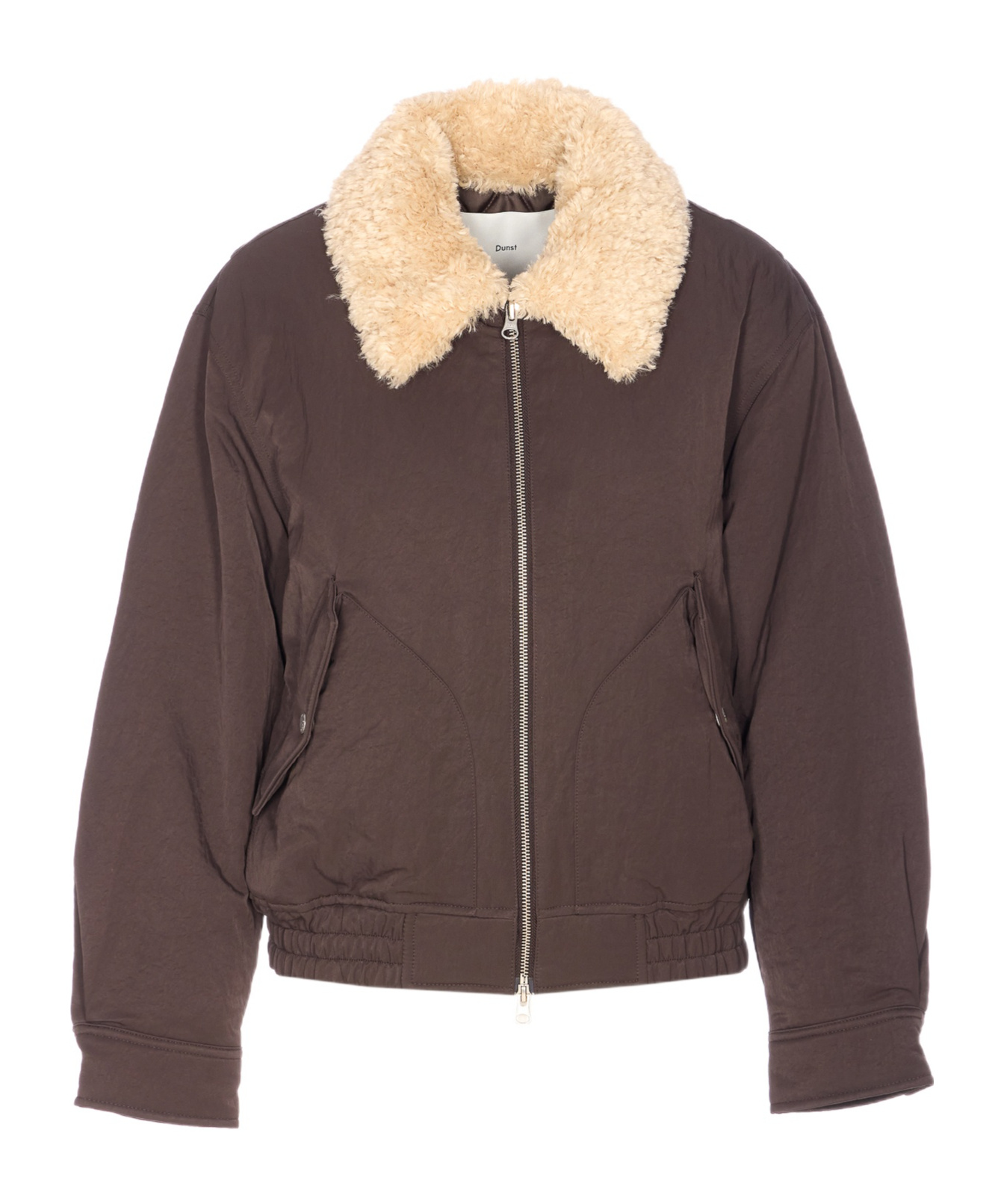 Dunst Brown Padded Jacket With Frontal Zip Closure In Brown