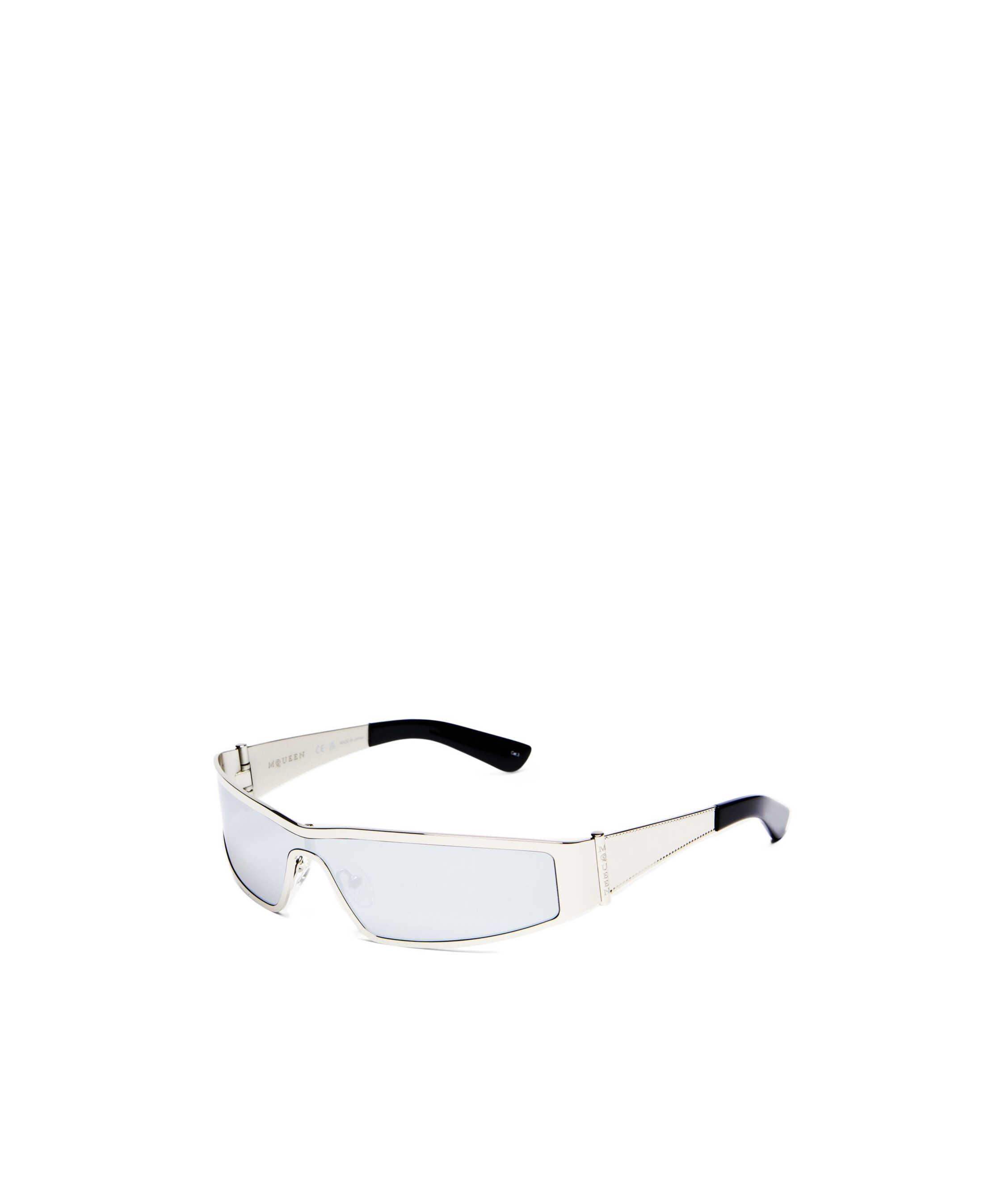 Alexander Mcqueen Full Frame Sunglasses In White