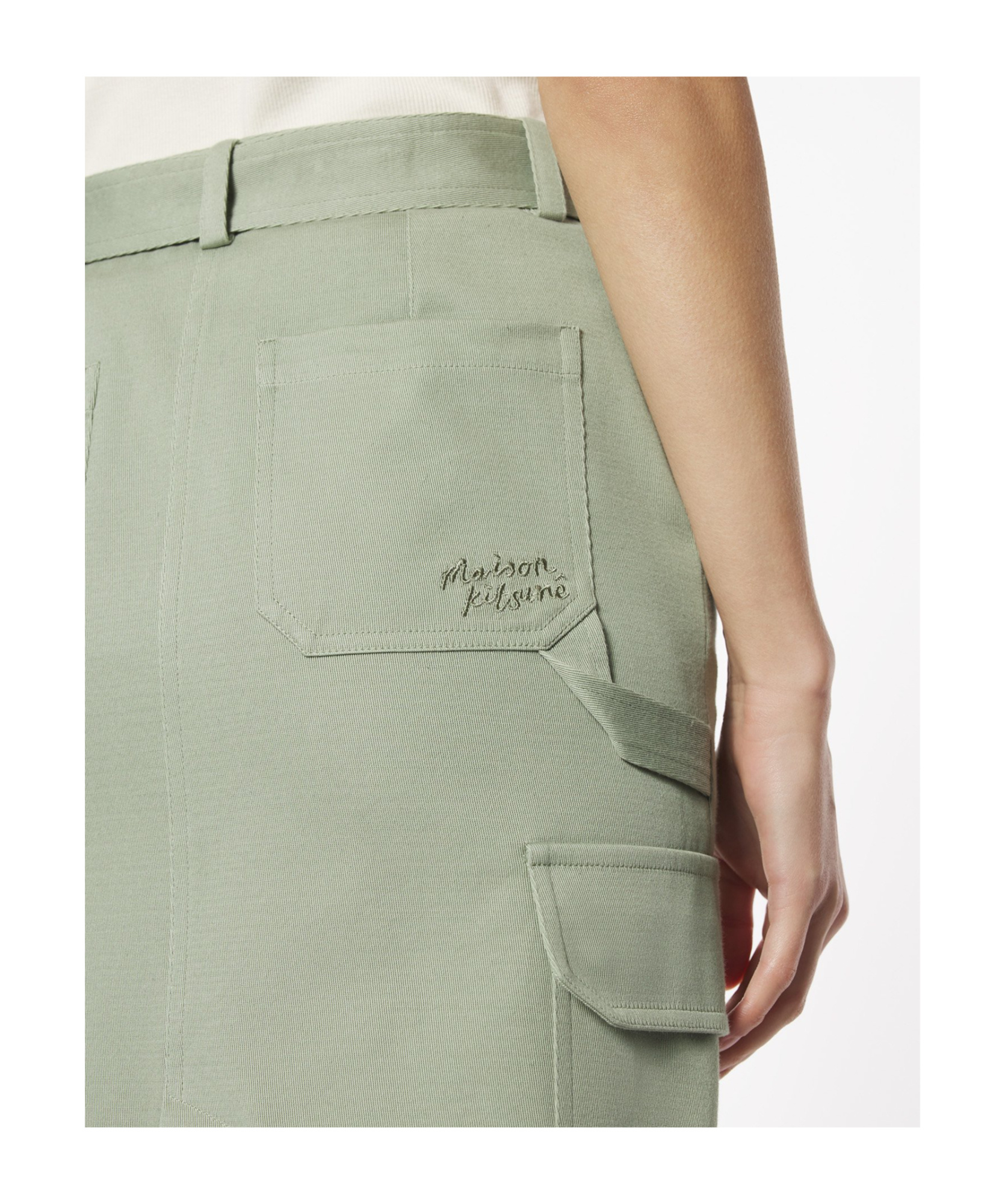 Maison Kitsuné Belted Utility Skirt