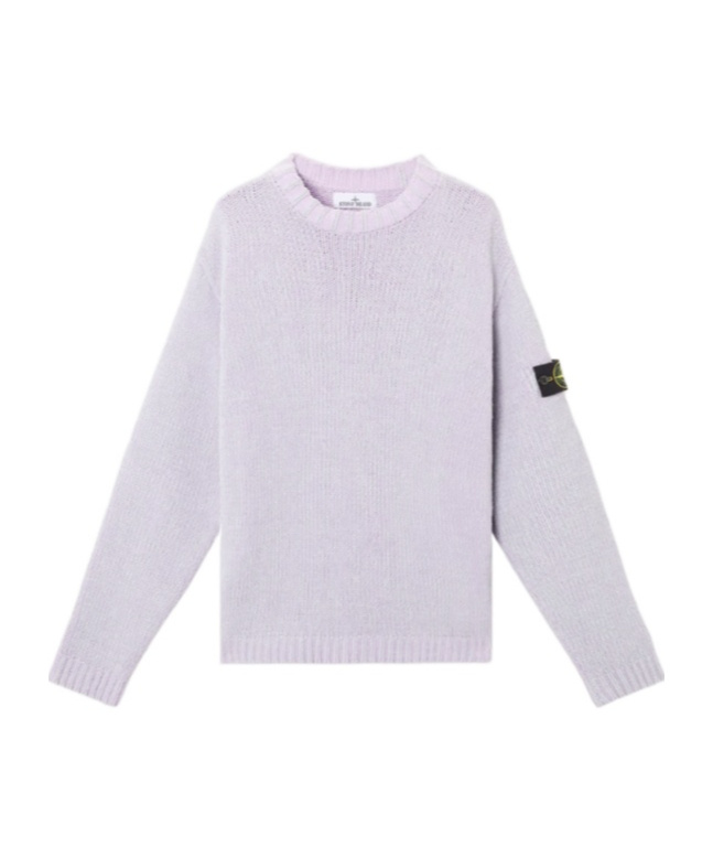 Stone Island Painted-effect Sweater In White