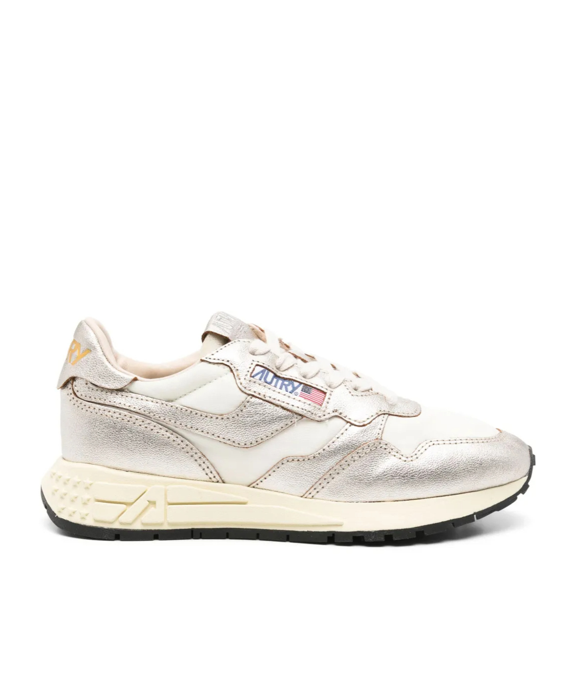 Autry Low Top Silhouette Sneakers With Contrast Sole