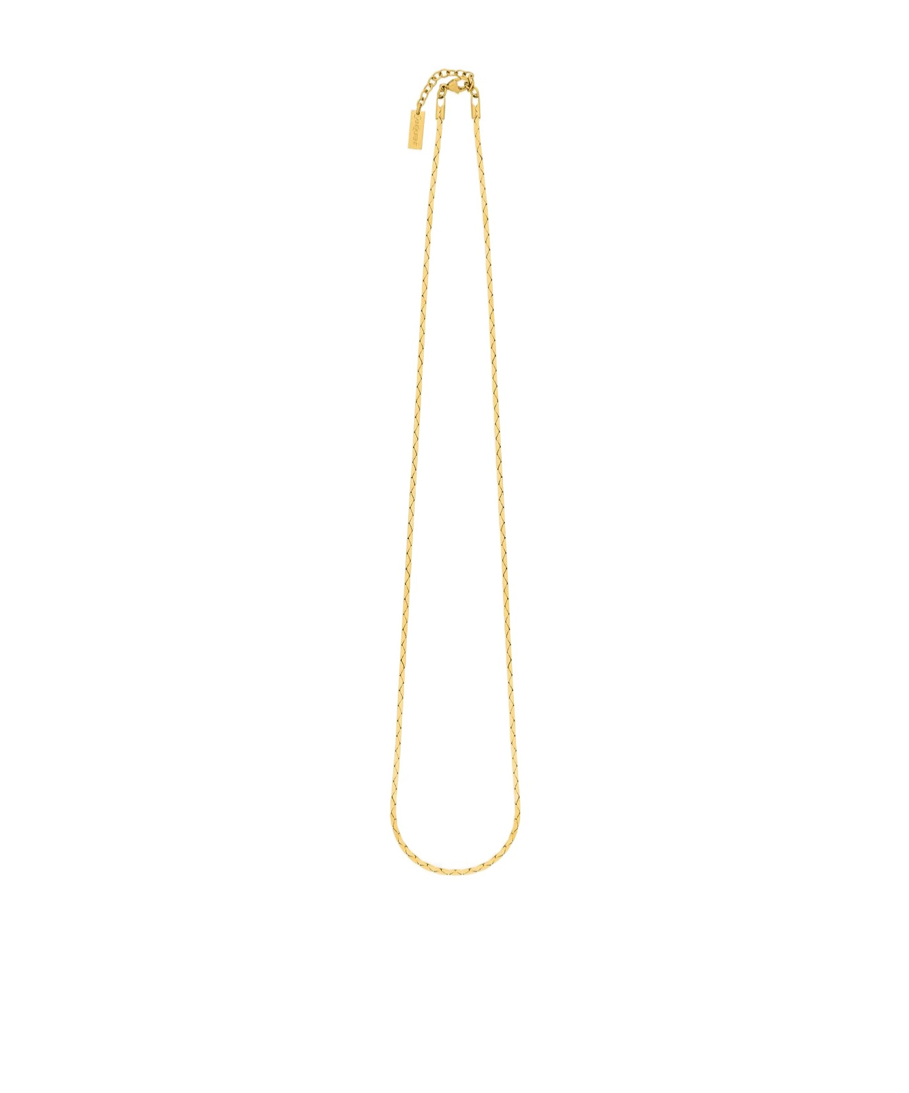 Saint Laurent Cobra-chain Necklace In Metal In Yellow