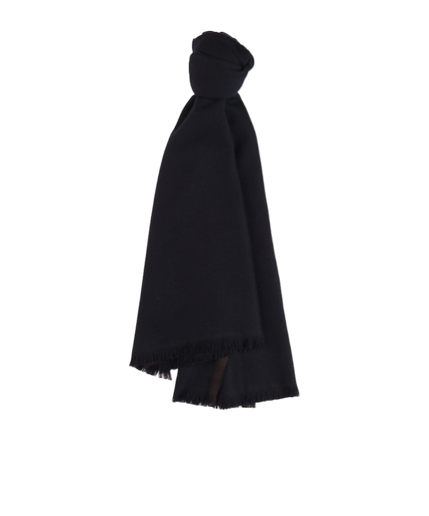 Fay Fringed Scarf In Black