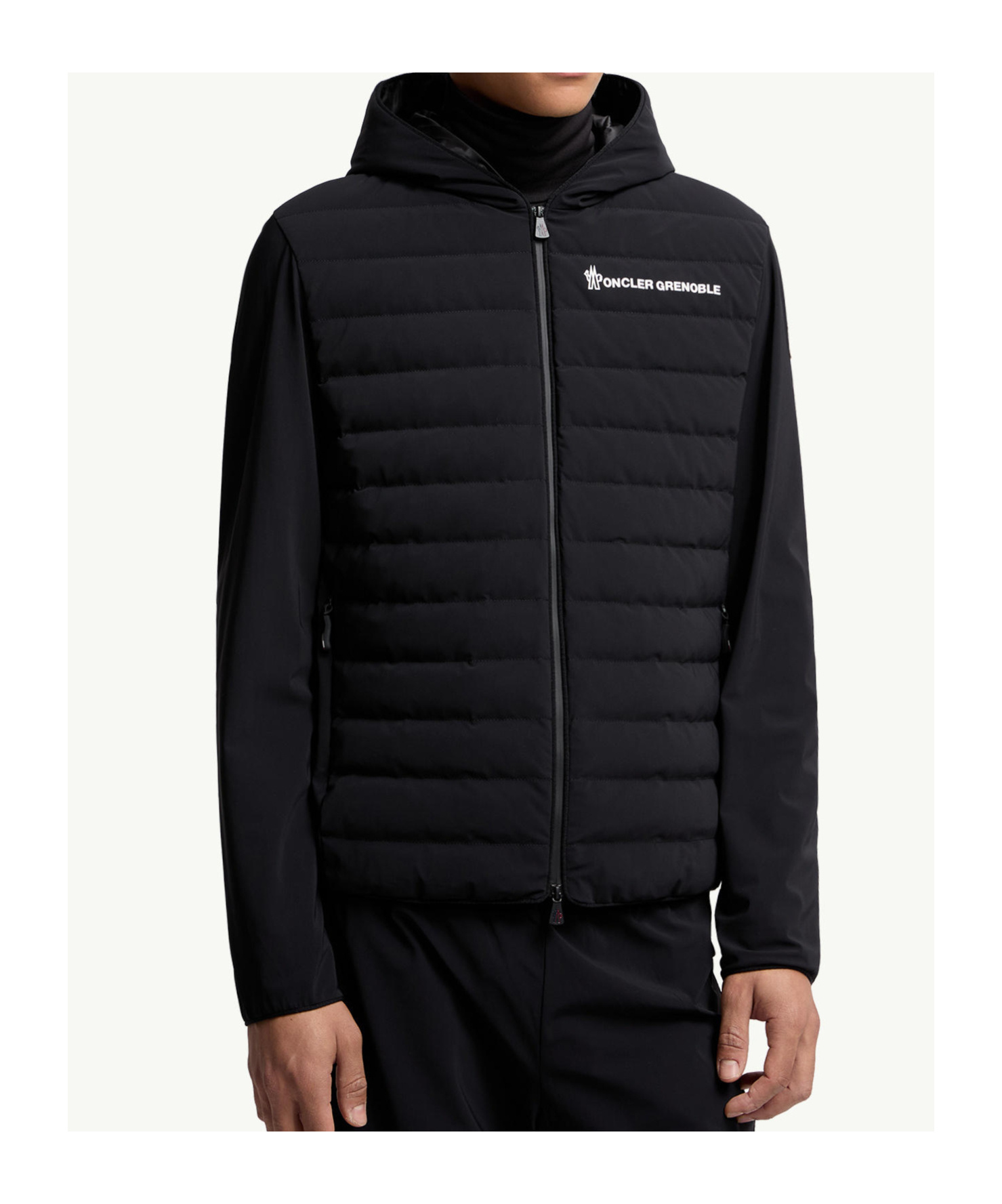 Moncler Hooded Quilted Nylon Down Outerwear In Black