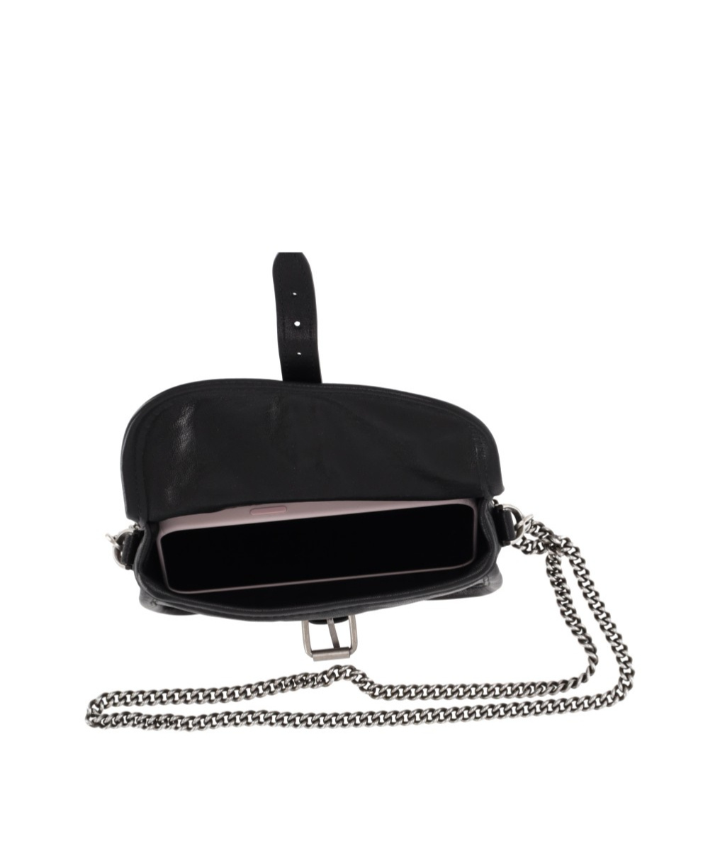 Ann Demeulemeester Flap Shoulder Bag In Black