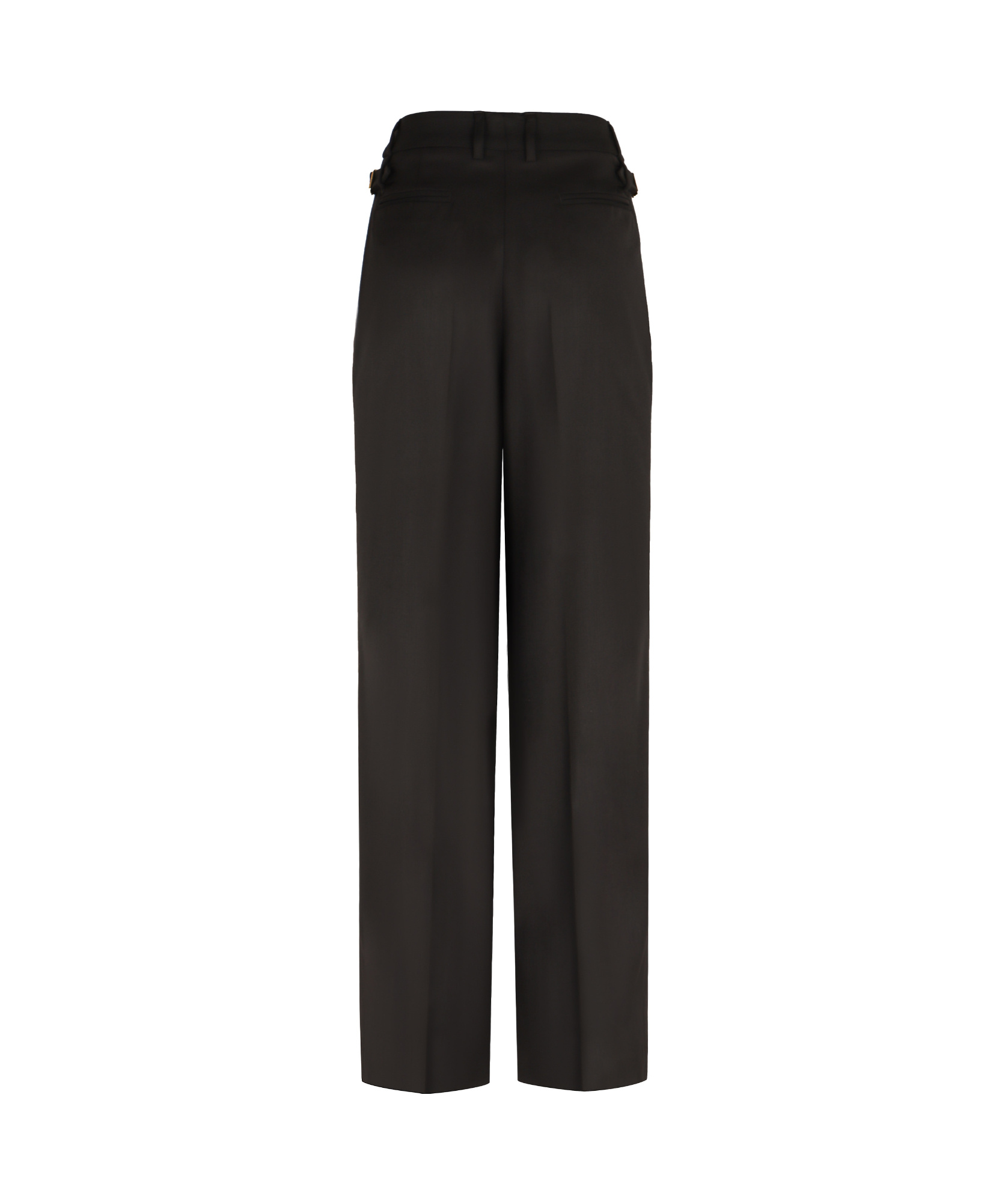 Pt01 Pt Torino Wool Wide-leg Trousers In Black