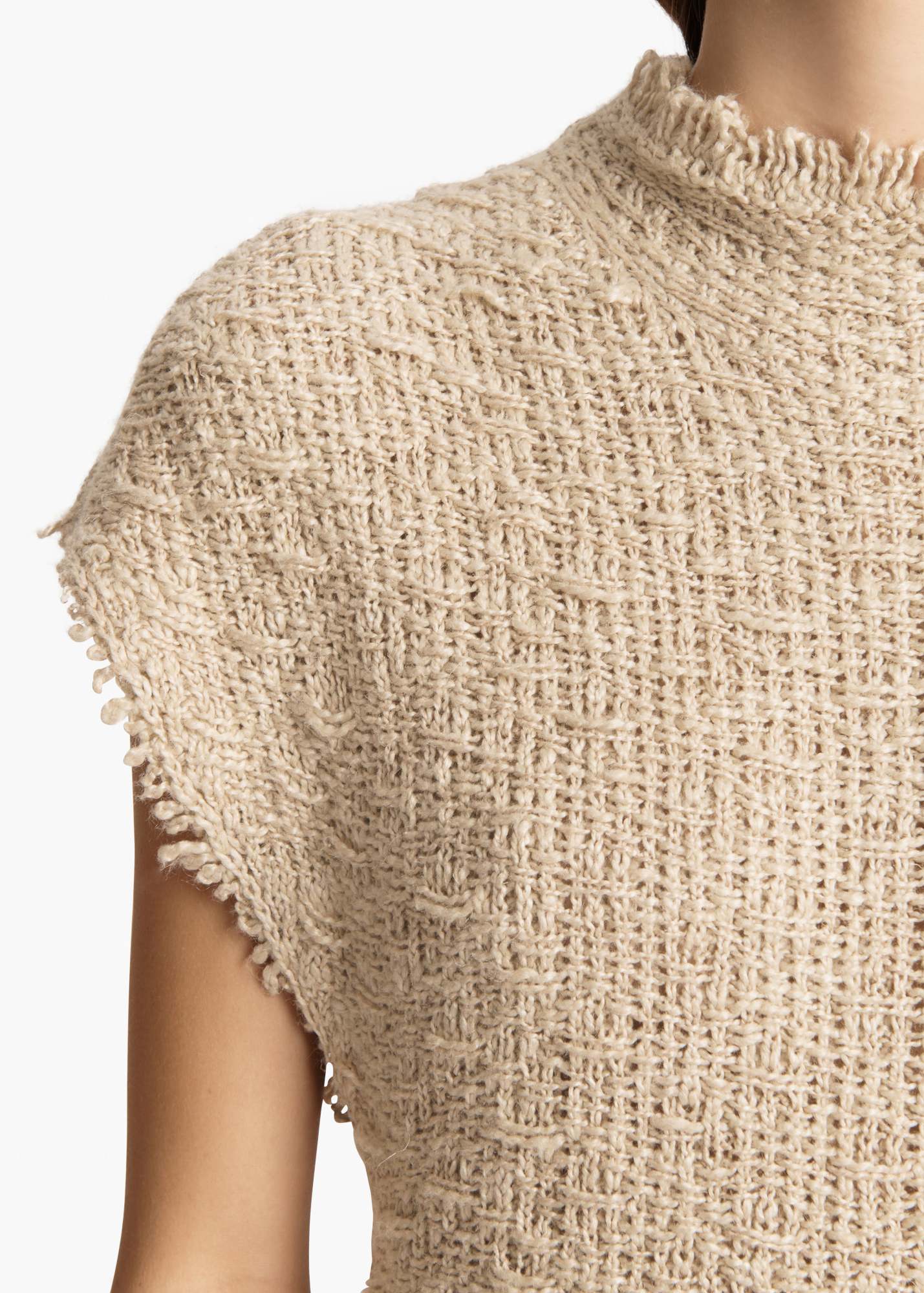 Khaite Ema Knit Hemp-silk Maxi Dress In Nude