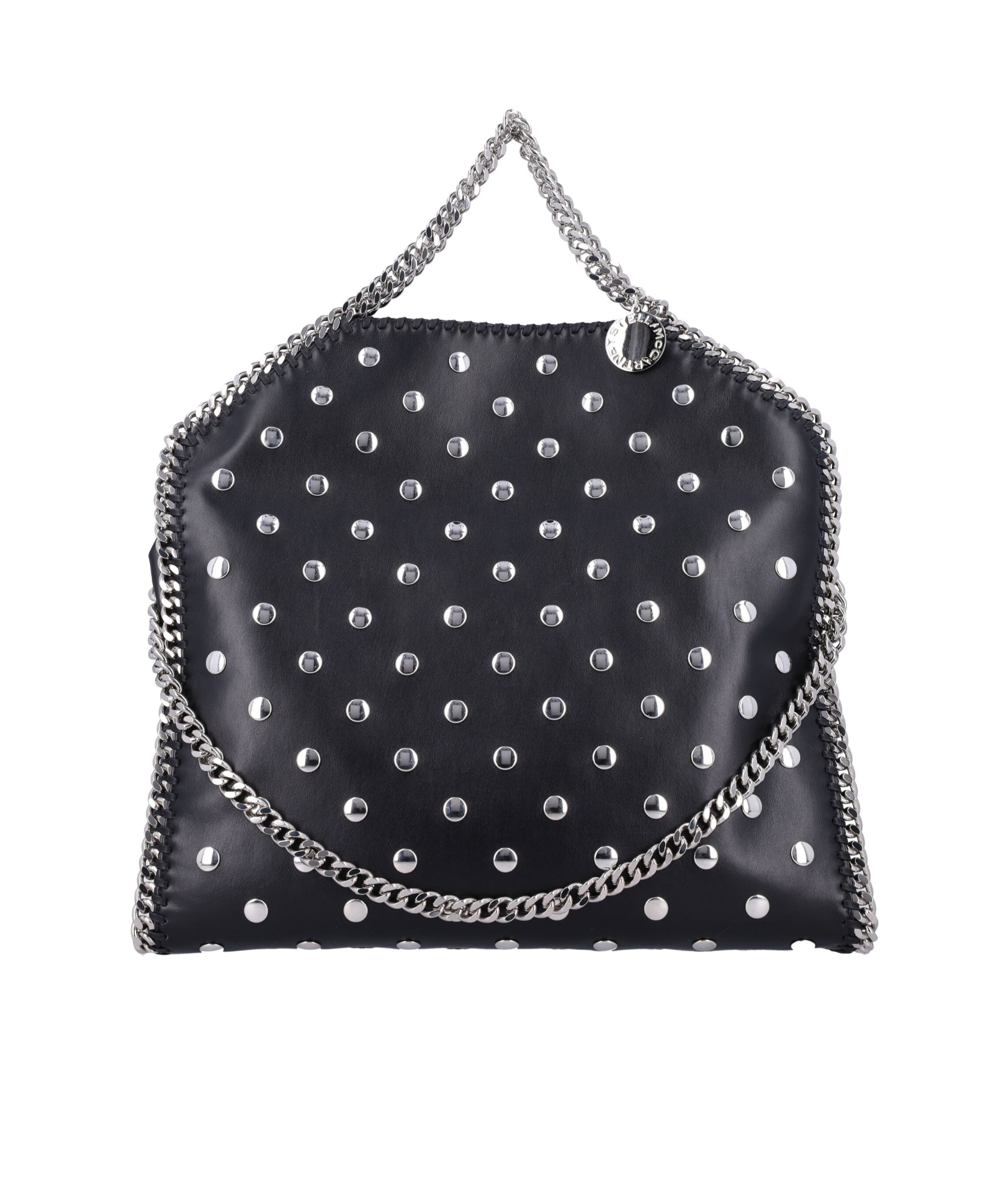 Stella Mccartney Rivet Shoulder Bag In Black