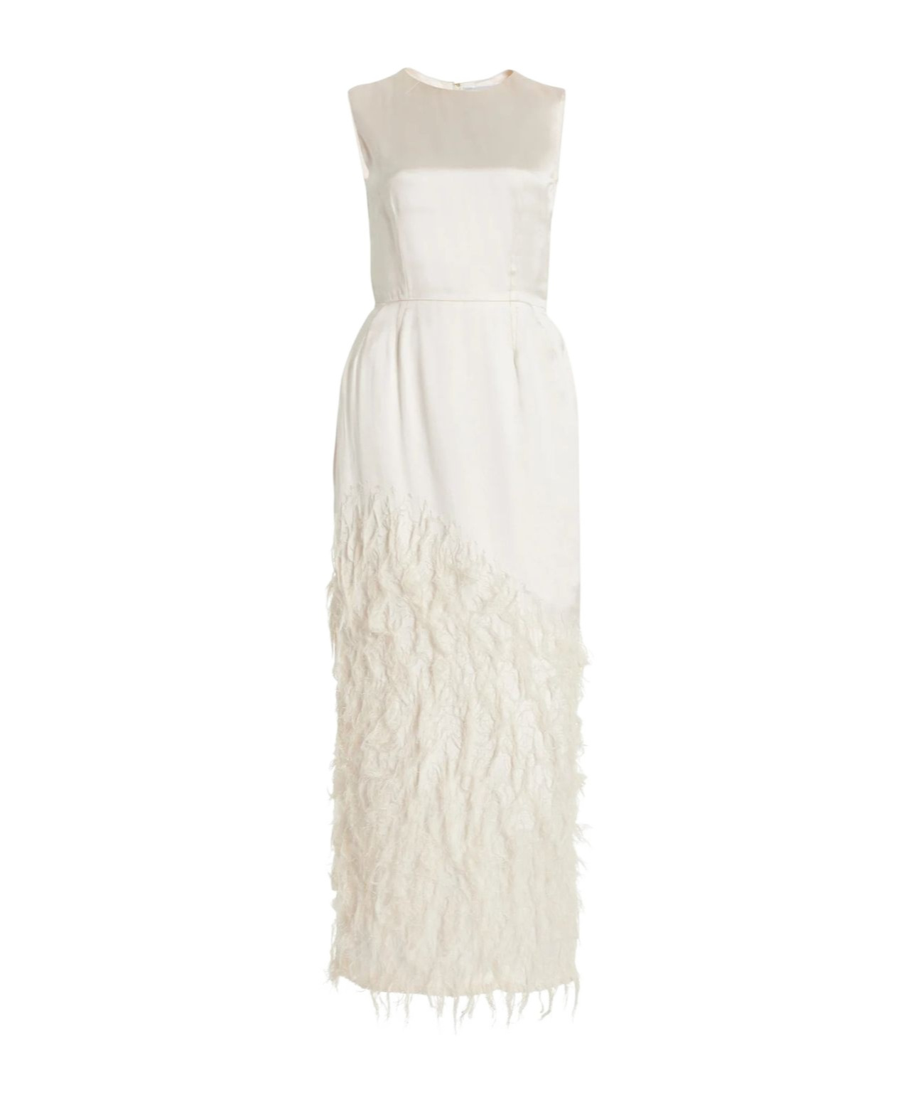 Gabriela Hearst Maslow Sleeveless Silk Maxi Dress In White