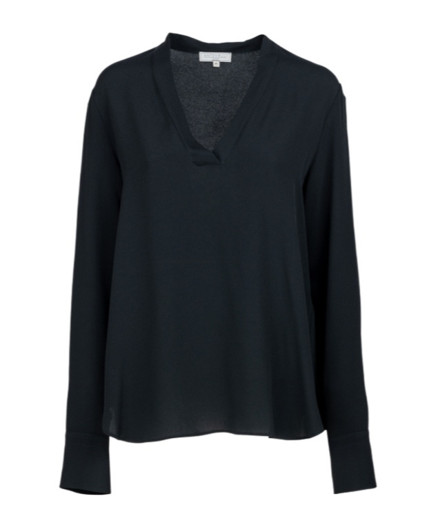 Antonelli Long-sleeved Blouse In Black