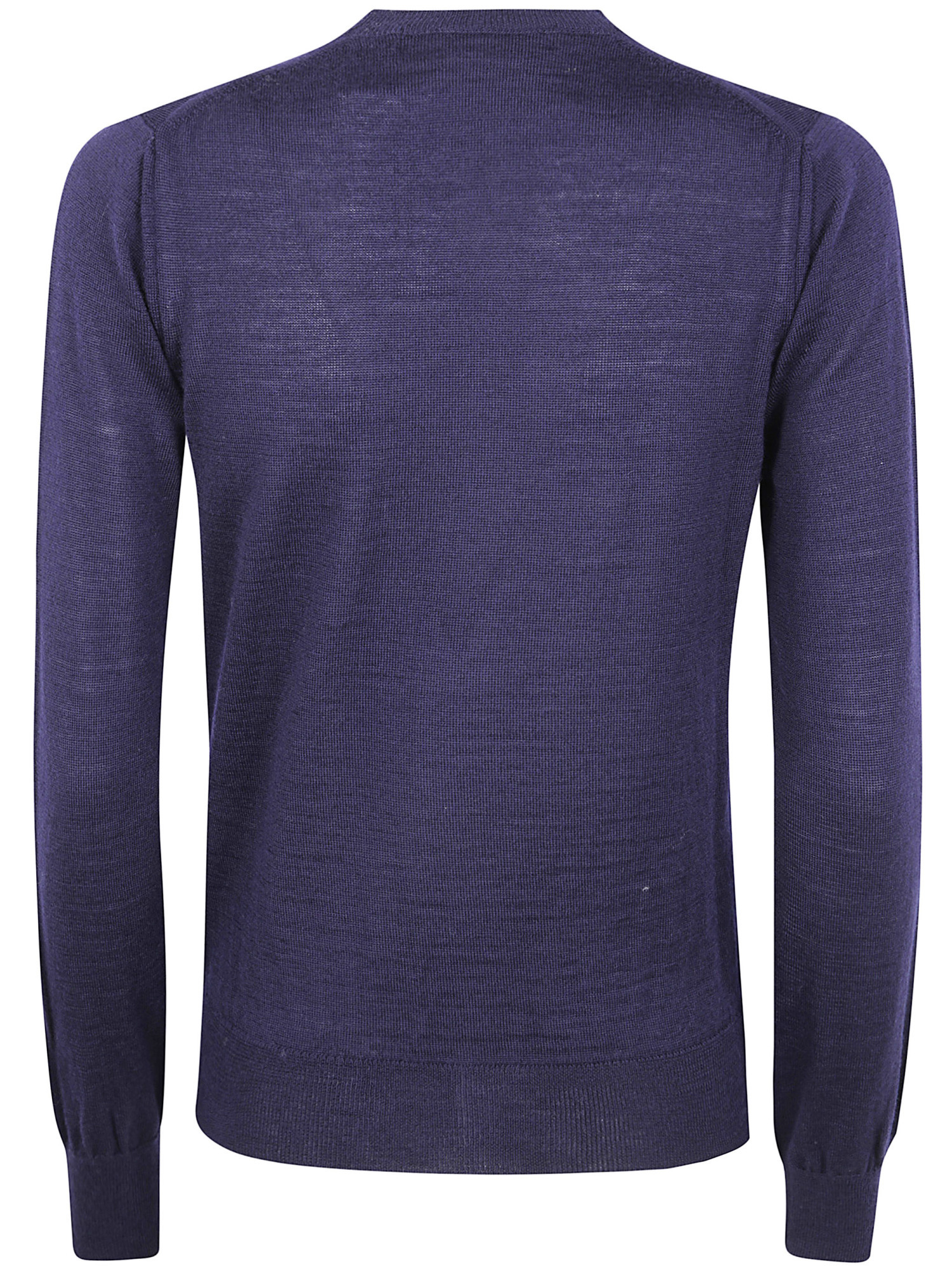 Comme Des Garçons Crewneck Cardigan In Blue