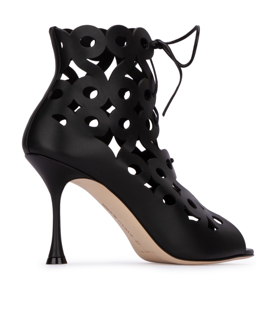 Manolo Blahnik Taralo Heeled Sandals In Black