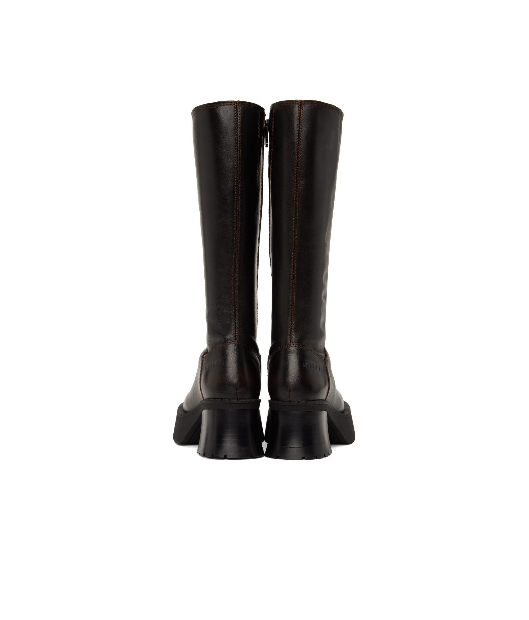 Miista Brown Alba Boots In Black