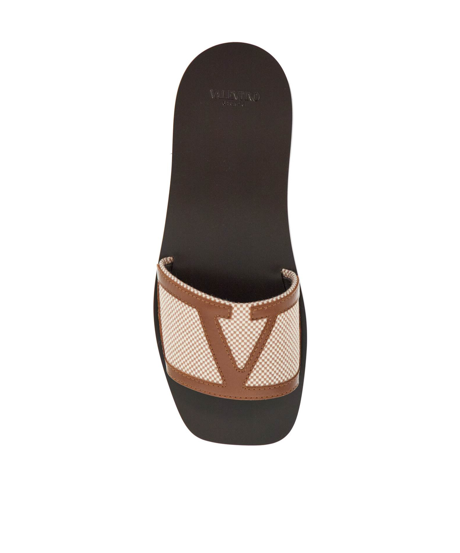 Valentino Slide Slippers In Black
