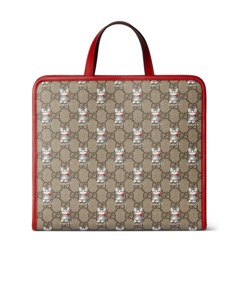 GUCCI CHILDREN'S PRINTED GG TOTE BAG