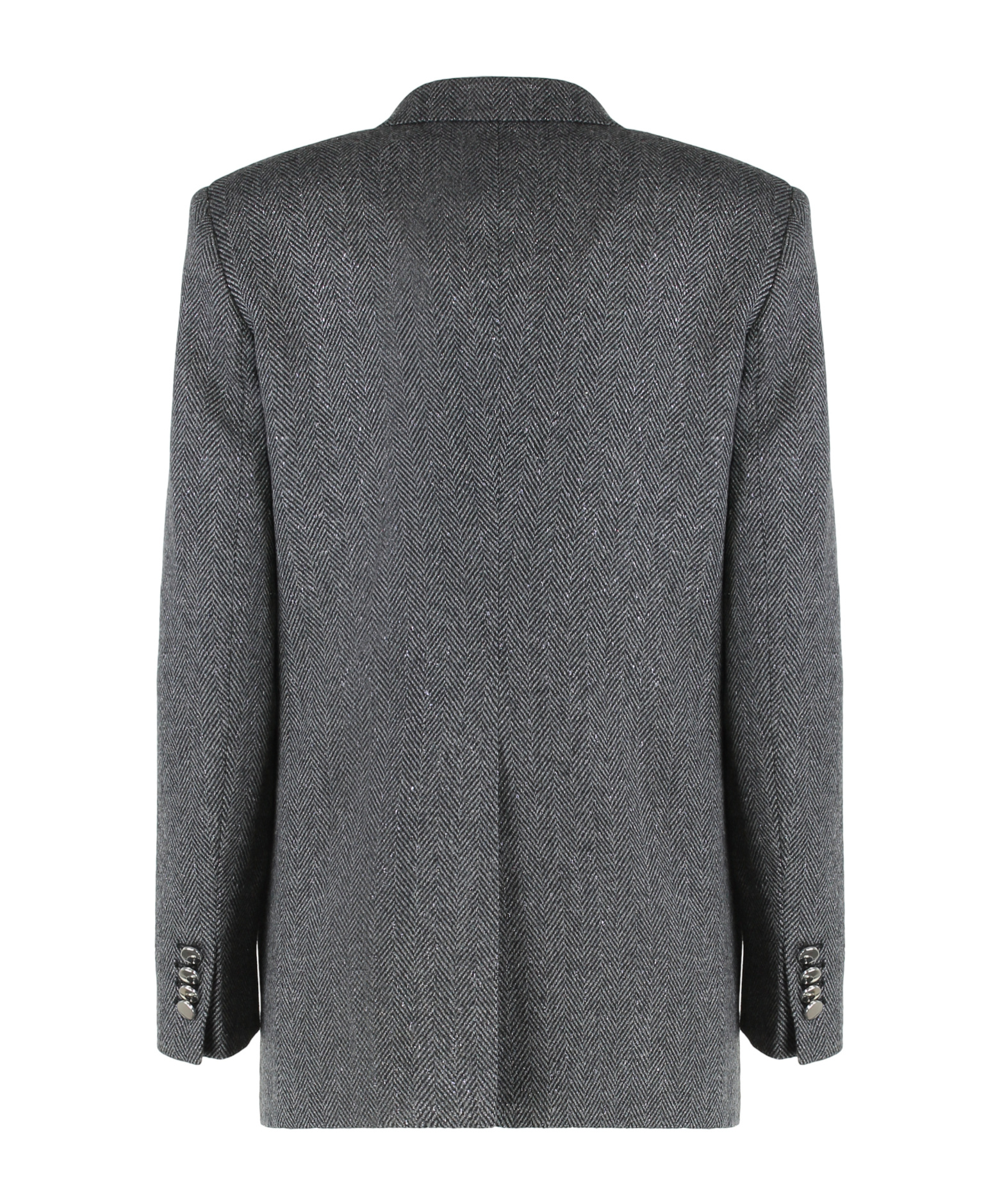 Tagliatore Double-breasted Jacket J-jasmine In Wool Blend In Gray