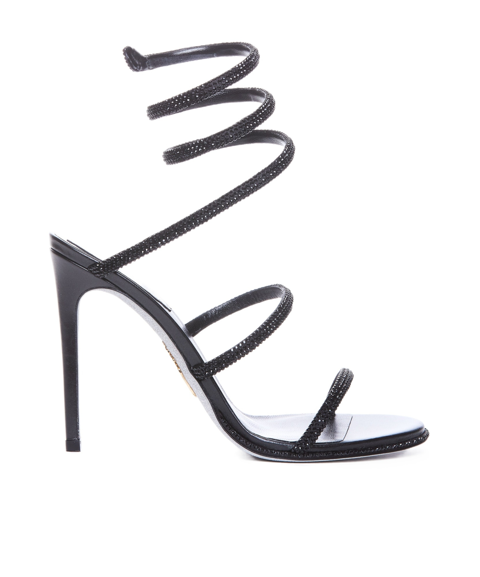 René Caovilla Open-toe High-heeled Sandals In Black