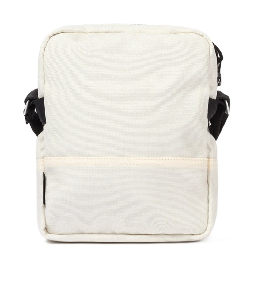 Stone Island Pouch Bag With Zip Compartments And Adjustable Strap In White