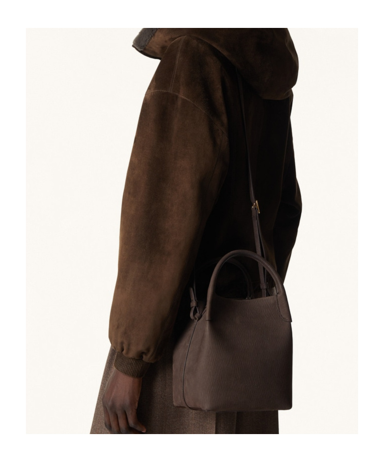 Loro Piana Small Bale Bag In Brown