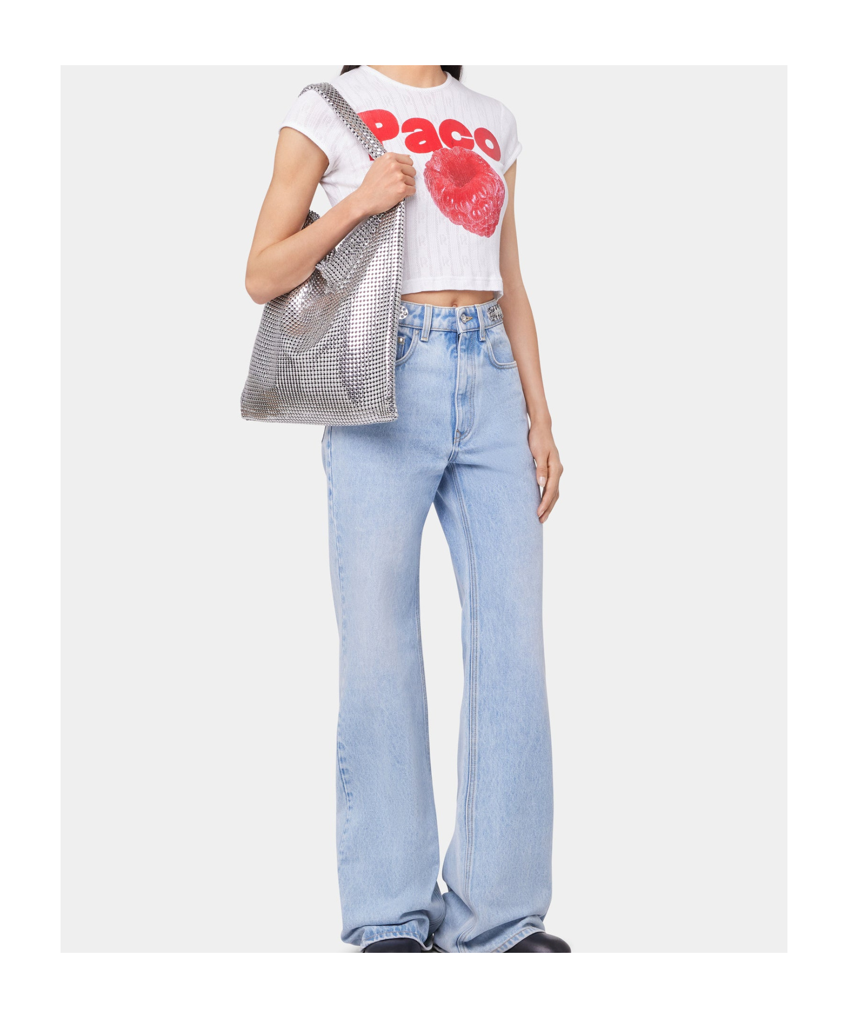 Rabanne White Short T-shirt