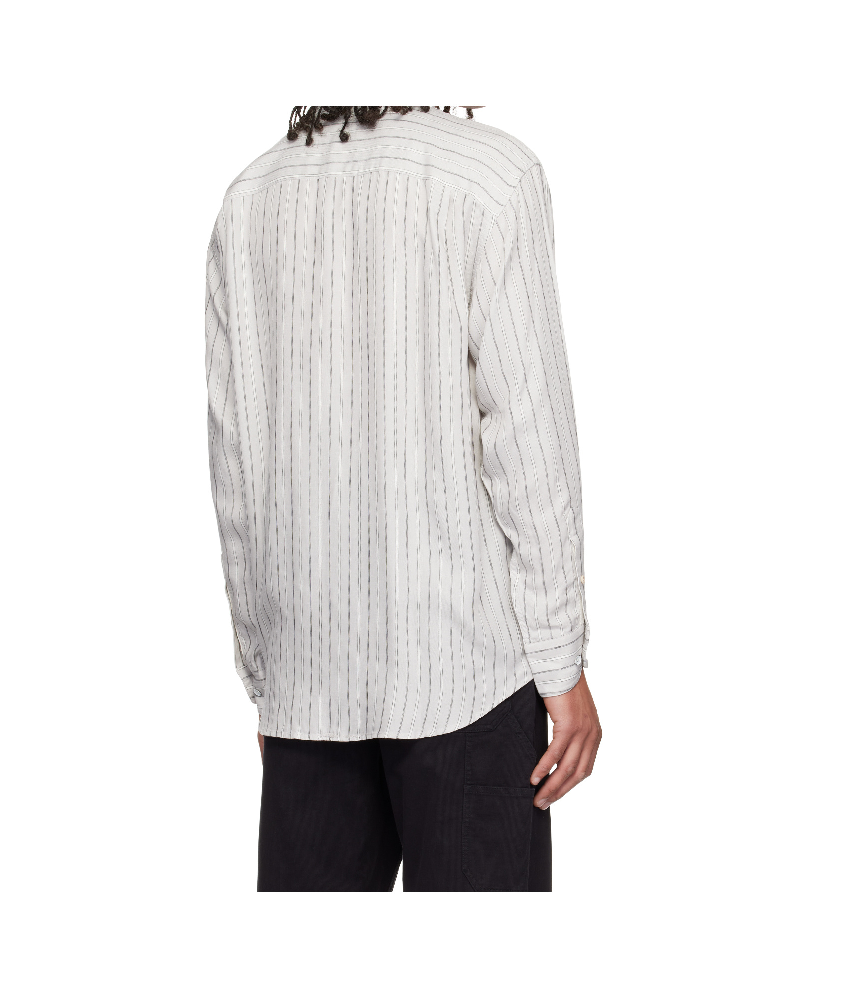 Rag & Bone Off-white Matthew Striped Shirt In White