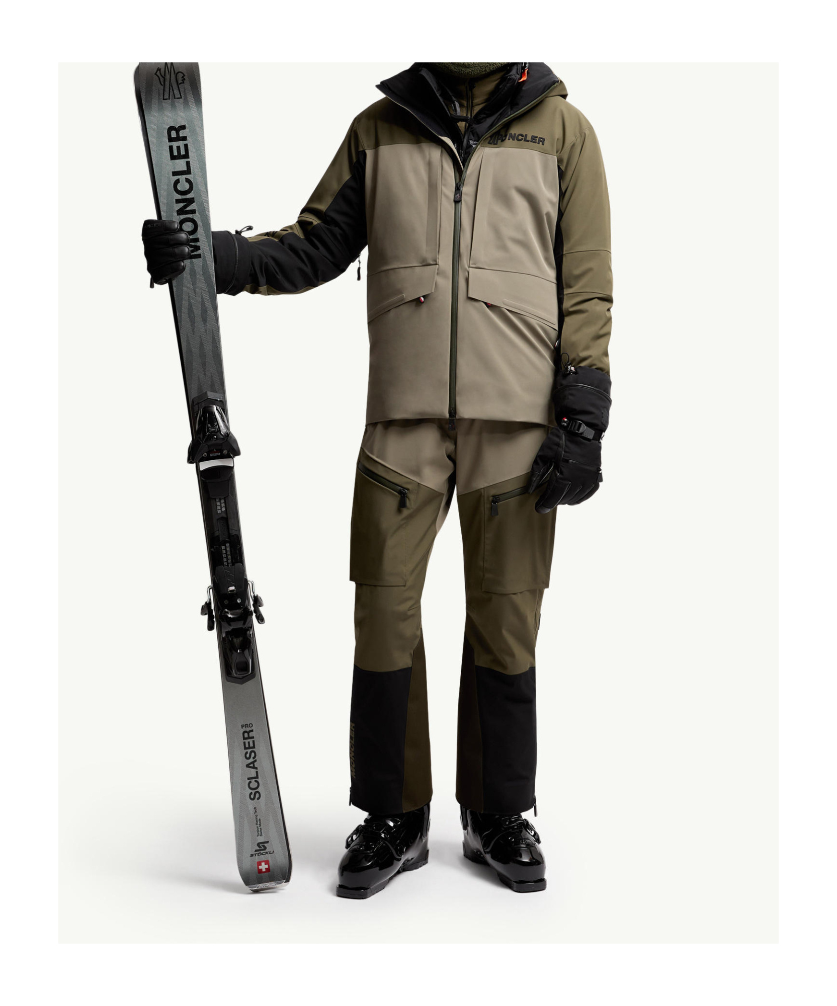 Moncler Padded Ski Pants In Multi