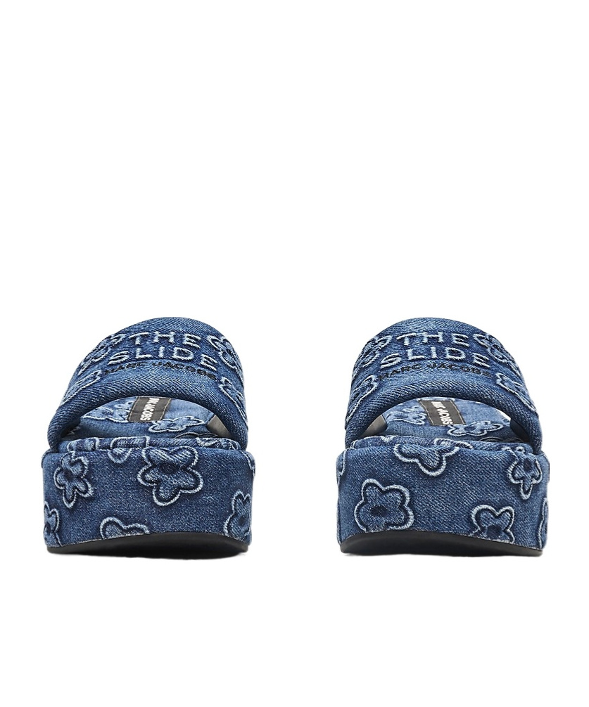 Shop Marc Jacobs The Daisy Denim Platform Sandals