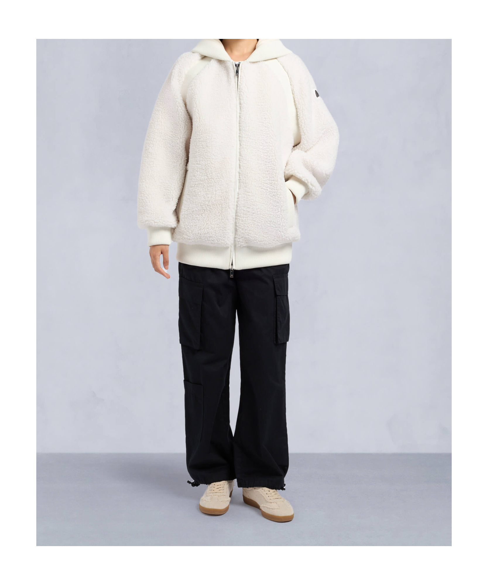 Moose Knuckles Zip-up Hooded Jacket In White