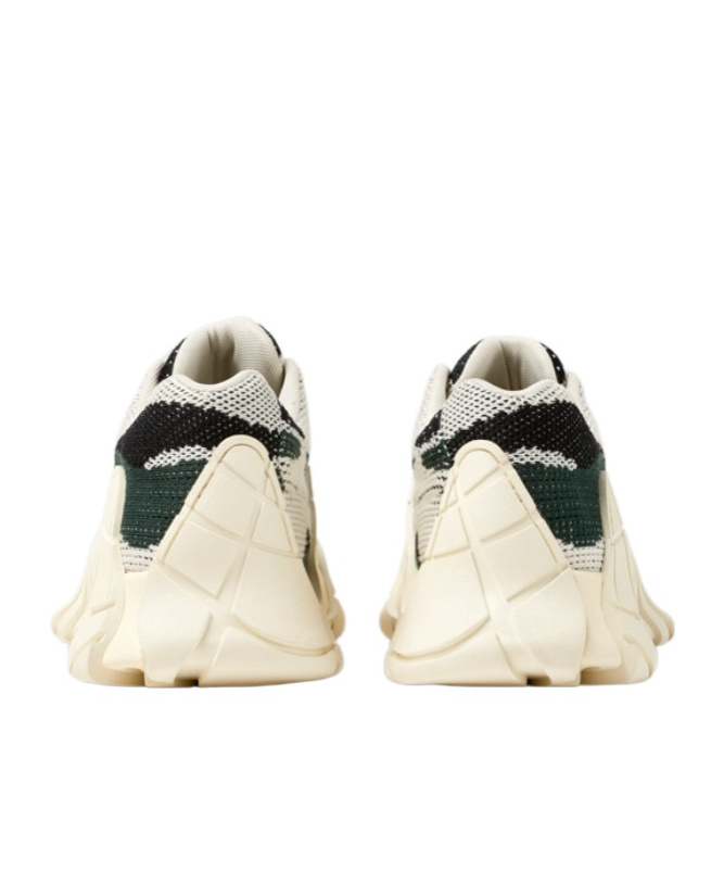 Camper Lab Tormenta White-green Textile Sneakers In Multi