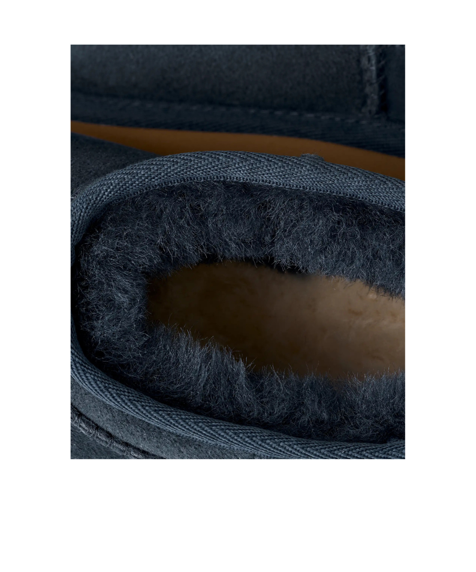 Ugg Dark Indigo Solid Slip On Boots In Black